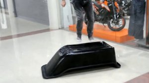 Тест саней-волокуш для снегохода (корыт)