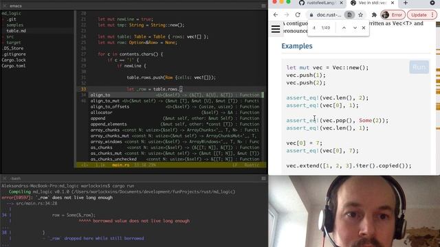 Ep2 Read Markdown Table in Rust lang смотреть онлайн