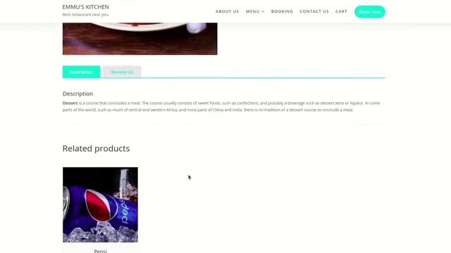 Simple restaurant website design by WordPress смотреть онлайн