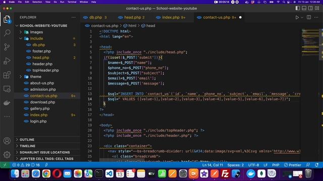 How to make a school website using html css php & bootstrap | Education Website | part 6 смотреть онлайн