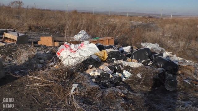 Посёлок Заря, зимние поля и Мастиновский пруд. смотреть онлайн