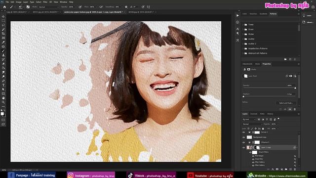 Photoshop Actions : Watercolor Painting Effect смотреть онлайн