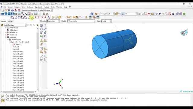 ABAQUS Tutorial: How to embedded beam elements within a solid structure ? смотреть онлайн
