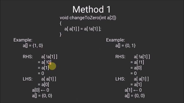 A boolean array puzzle | Bit Algorithms | GeeksforGeeks смотреть онлайн