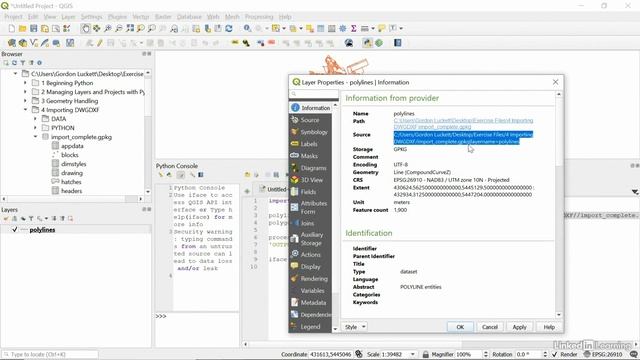 03 Converting lines to polygons with Python смотреть онлайн