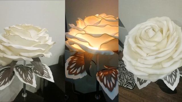 Торшер роза с полочкой из изолона обзор смотреть онлайн