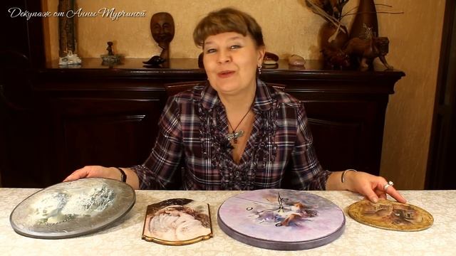 Имитация фрески + декор часов