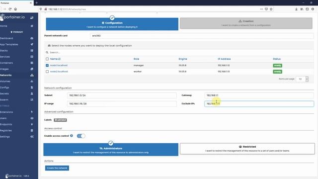 How to Configure and Use MACVLAN with Docker Swarm in Portainer смотреть онлайн