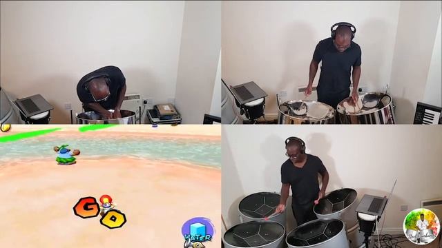 On REAL steel drums - 5 tropical Nintendo beach levels - SNES / N64 / Gamecube games. смотреть онлайн