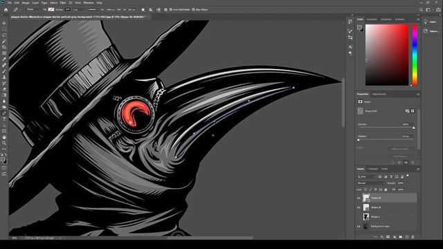 Cartoon Effect / Vector Art / Vexel Art - Photoshop Tutorial (Timelapse) - Dr.Plague смотреть онлайн