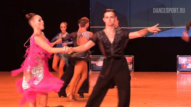Evgeny Pushkarev - Ksenia Borisova RUS, Cha-Cha-Cha | WDSF Open Ten Dance смотреть онлайн