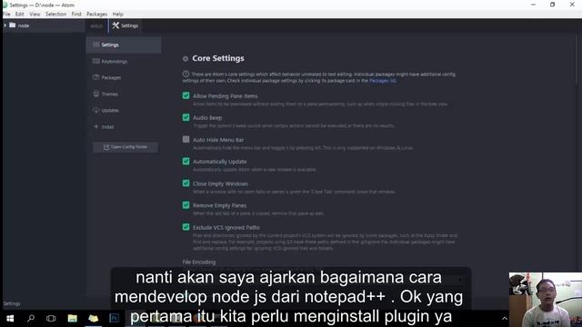 Belajar Node js dari awal dengan atom Bagian pertama part I смотреть онлайн