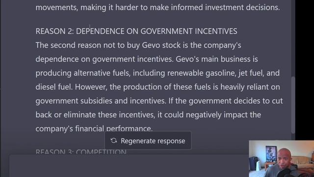 Three reasons not to buy Gevo (according to ChatGPT) смотреть онлайн