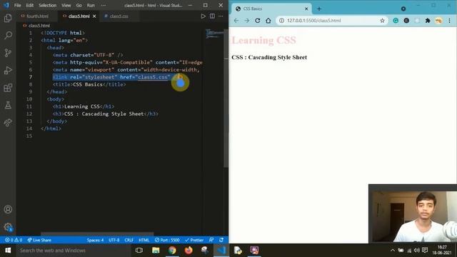 HTML & CSS Tutorial for Beginners | Tamil | Class - 5 | Basic Static Web Design Project смотреть онлайн