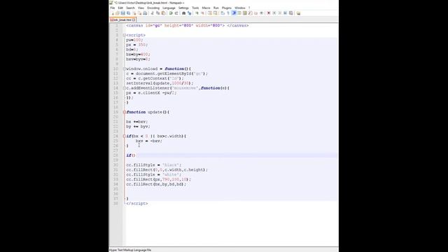 HTML JavaScript Game Development | Coding Bric Breaker | Game Development Tutorial смотреть онлайн