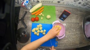 Куриная голень с овощами в Афганском казане. ?Простое блюдо но очень вкусное