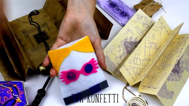 8 DIY Подарки в стиле факультета Когтевран школы Хогвартс ? Giftbox Ravenclaw ? Eva-Konfetti