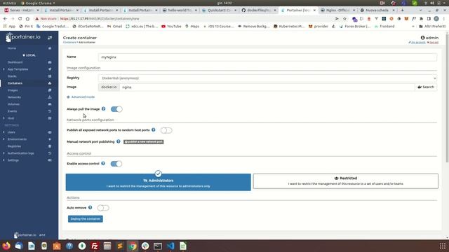 Gestire Docker con Portainer смотреть онлайн