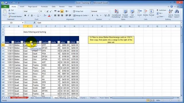 How to sort and filter data in Excel 2010 смотреть онлайн