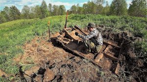 Выкапываю часть трактора Трелевочный ТТ 4. НАХОДКА  которая не дает мне покоя!