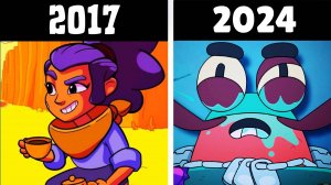 🔥ВСЕ АНИМАЦИИ БРАВЛ СТАРС ЗА ВСЕ ВРЕМЯ ( 2017 - 2024 )!🔥