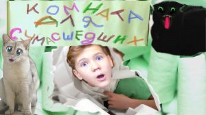 КОМНАТА для СУМАСШЕДШИХ! КОШКИ vs КОЛЯ!!! ЧЕЛЛЕНДЖ