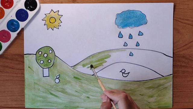 Рисуем РАДУГУ вместе просто и легко, рисунки для детей смотреть онлайн