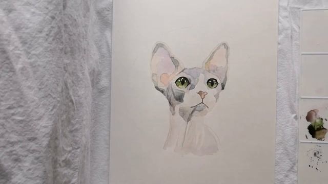 Chernika Art акварель сфинкс