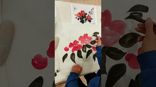 Китайская живопись СеИ. Камелия. смотреть онлайн