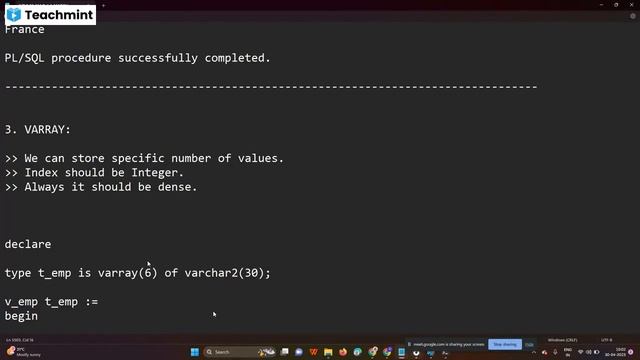 Oracle Collections in SQL смотреть онлайн