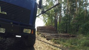 МАЗ полноприводный с  манипулятором  МАЙМАН,погрузка леса...
