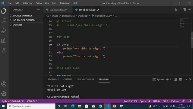 if, if else, if elif else, nested if else in python fully explained, conditional statement| coading смотреть онлайн