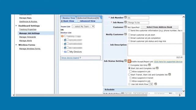Enabling a recurring job to be accepted or rejected using the TeleNav Track web interface смотреть онлайн