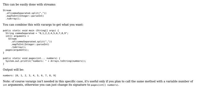 How to pass a string with comma separated values as function parameters in JAVA? (2 Solutions!!) смотреть онлайн