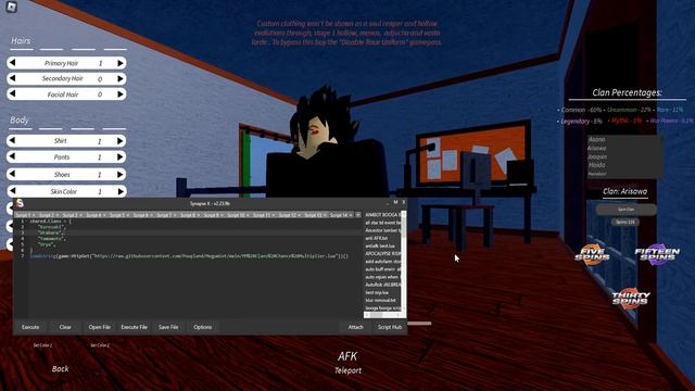 roblox Project Mugetsu script auto spin clan +8x chance pastebin смотреть онлайн