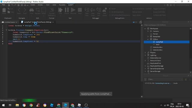 How to make a Jump Pad on Roblox studio смотреть онлайн