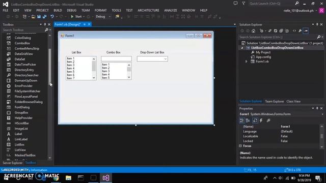 How to Create a Program Using ListBox, Drop-down List and ComboBox смотреть онлайн