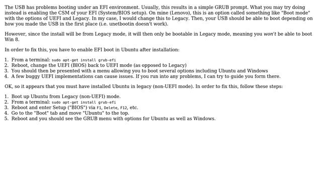 Ubuntu: Operating System Not found Error. When booting from USB in Windows 8? (4 Solutions!!) смотреть онлайн