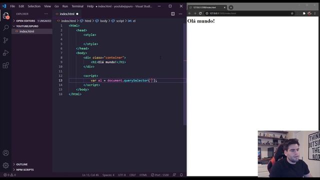 MANIPULANDO ELEMENTOS DA PÁGINA COM JAVASCRIPT PURO (TUTORIAL RÁPIDO E FÁCIL) смотреть онлайн