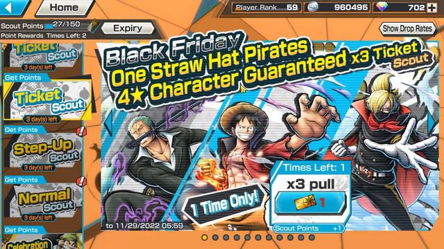 Обновление в игре!! | Черная пятница! | One Piece: Bounty Rush смотреть онлайн
