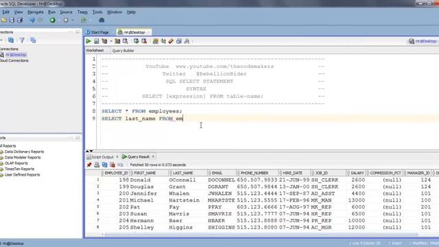 Oracle Database tutorials 5: how to Fetch Data using SELECT - SQL statement by Manish Sharma смотреть онлайн