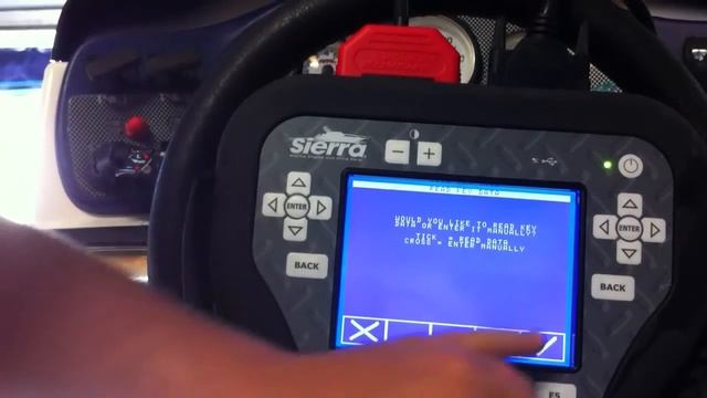 Программирования ключа для реактивного катера DESS с помощью Sierra STATS