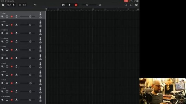 GarageBand IPad IOS MultiTrack Recording with Behringer XR18 Digital Mixer