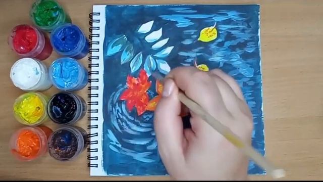 Рисуем яркий осенний мотив смотреть онлайн