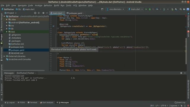 Flutter with Json Data(Listview) смотреть онлайн