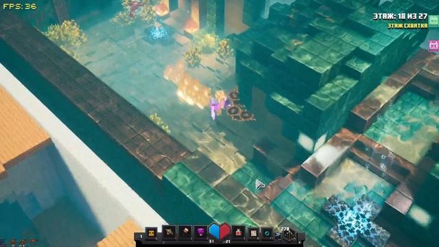 Minecraft Dungeons Башня КОП 3 человека смотреть онлайн
