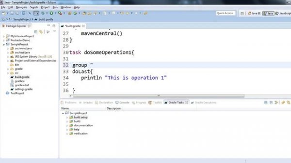 Gradle Tutorial #12 :  Tasks grouping in build. gradle file [ Groups in gradle ]