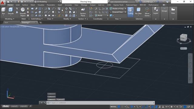 AutoCAD 2016 3D - Exercise 14 смотреть онлайн