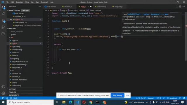 React tutorial in Hindi | fetch API | GET method смотреть онлайн