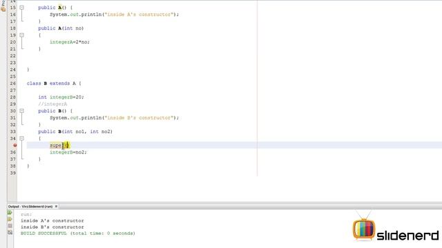 53 Java Super Keyword Example Calling Superclass Constructors Part 2 | смотреть онлайн
